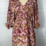 Boohoo FLORAL BATWING MINI SWING DRESS size 6 Photo 4