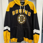 NHL Licensed by Carl Banks Boston Bruins Full Zip Hoodie Sweatshirt Size 2XL Black Photo 0