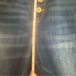 INC  International Concepts Straight Leg cropped fringe jeans Denim button fly Photo 2