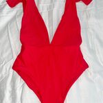 Red One Piece Swim Photo 0