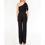 Dress the Population  Tiffany One Shoulder Jumpsuit, Black, size Medium Photo 10