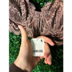 Free People  Brown Lace Bralette Sz Small NWT Photo 1