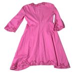 Lilly Pulitzer  Pink Cover Up Robe Embroidered Open Tie Front 100%?Cotton Size XS Photo 5