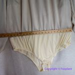 Eloquii New! ‎ Beige cream Long Sleeve Mock Neck keyhole Front Bodysuit Photo 7