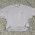 COS  Sweatshirt Womens Small Light Purple Short Sleeve Terry Cloth Cozy Cotton Photo 0