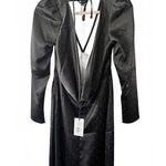 We Wore What  Cowl Black Maxi Dress Polka Dot Size 4 NWT Gown Photo 3