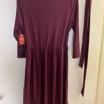Faded Glory  Womens Midi Dress M Medium 8 10 Dark Purple Bust 38” NWT New Photo 6