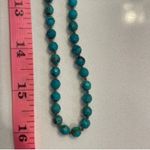 Victoria Cunningham Turquoise Necklace Mammoth Skull Pendant Blue Photo 3