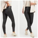 Spanx Faux Leather Leggings Women’s Size Small Black Power Waistband Style 2437 Photo 1