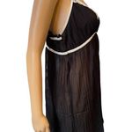 Apt. 9  Intimates Black White Sheer Whimsygoth Romantic Lingerie Mini Slip Dress Photo 2