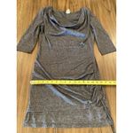 Bench  Restore 3/4  sleeve mini Dress grey marl cowl neck and side tie detail Photo 7