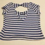 Wet Seal Striped Open Back Bow Tshirt Photo 4