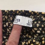 Hollister off the shoulder smock black floral boho peasant blouse, size large Photo 3