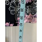 Connected Apparel ‎ Sz 6 Black/Pink/Purple Floral Sleeveless Sheath Dress Lined Photo 2