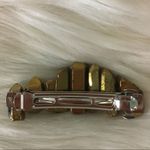 GOLD Quartz Crystal Boho Hair Barette Clip Photo 2
