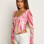 Tiger Mist Pink Long Sleeve Top Photo 6
