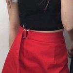 NWT Hide Mixxmix solid ring wrap skirt red skirt/skort size small Photo 0