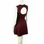 Urban Outfitters UO Silence + Noise Wine Fit Flare Open Back Dress Photo 4