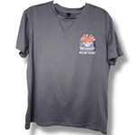 Faith Can Move Mountains Silk Screen Graphic Tee Shirt Size Medium Gray Photo 0