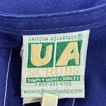 Uniform Advantage UA Scrubs  Solid Blue Scrub Top Shirt Size Medium M Photo 2