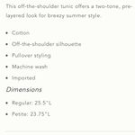 Anthropologie  Layered Off-The-Shoulder Tunic Photo 6