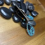 Brand new western teal and bronze earrings Blue Photo 3