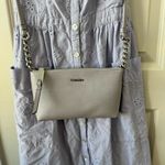 Calvin Klein Women's Saffiano Leather Small Shoulder Zip Bag - Lavender Photo 8