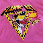 Mad Engine NWT Pink Flamin’ Hot Cheetos T-Shirt Crop Top Babydoll Tee New Chester Cheetah Photo 10