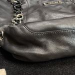 Michael Kors Black Leather Hobo with Chain Detail Photo 3
