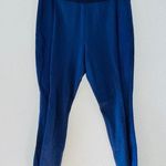 BODEN Skinny Minnie Pants Ponte Knit Zip Ankle Navy Blue women's size 10R Photo 0