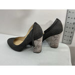 Womans Faryl Robin Maryjane Style Shoes 7.5 M Gray Block Heel Ankle Strap Photo 3