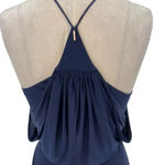 MISA Los Angeles Domino Navy Blue Ruched Sleeveless Mini Dress Size XS Photo 9