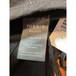 Torrid NWT  5 Inch Inseam Lightweight Denim Shortall Black Size 16 Button Front Photo 2