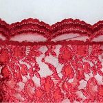 Vintage 80s 90s Lingerie Red Cami Sheer Going Out Top. S/M. Satin Lace Coquette Size M Photo 6