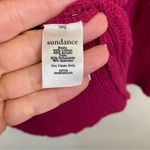 Sundance ‎ Pink V Neck Lace Trim Cotton Blend Pullover Sweater Small Photo 7