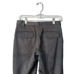 Banana Republic Martin Cuffed Wide Leg Capris Stretch Size 0 Grey Heathered EUC Photo 4