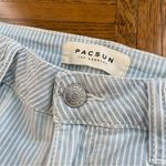PacSun  Blue & White Pinstripe Denim Shorts Photo 1
