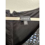 Torrid Dress Sleeveless Heart Print Black/ Blue Plus Size 24 V-neck Polyester Photo 2