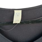 We The Free  People On Rewind Black Ruffled Shoulder Longsleeve Blouse Photo 4