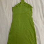 ZARA Halter Mini Dress Green Photo 2