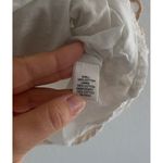 Banana Republic  Tank Women 6 White Cotton Gold Embroidered Preppy Coastal Button Photo 4