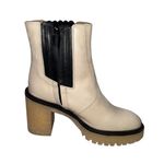 Free People NIB!  Leather James Chelsea Chunky Boot in White - Size EU 39 Photo 7