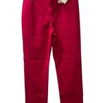 St. John Sport NWT Magenta Casual Women's Pants Size 8 Straight Leg Pink Cotton Photo 0