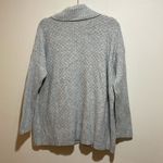 CAbi  Zip Cardigan Sweater Gray Textured Basketweave Ribbed Knit Size Large 4466 Photo 8