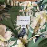 American Eagle Green Short Sleeve Button Down Shirt Photo 2