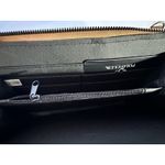 Handbag Republic Classic Clutch W/Gold Crossbody Strap Butterfly Accent 2 Tone Brown Photo 4