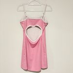 Wild Fable ButterBliss Mini Skater Dress Gingham white pink size large Photo 3