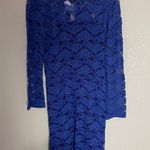 Alexis  Cobalt Blue Lace Dress Large Photo 2