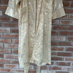Victoria's Secret Vintage Victoria’s Secret Gold Label Robe Gown Set Ivory Bridal Women’s Large Photo 9