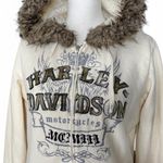 Harley Davidson Fur Hoodie Brown Size M Photo 1